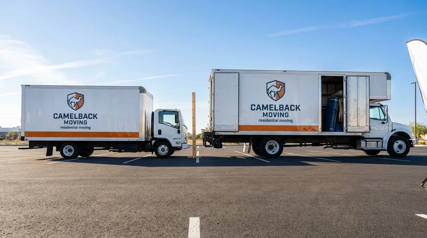 Moving truck size capacity guide in La Joya